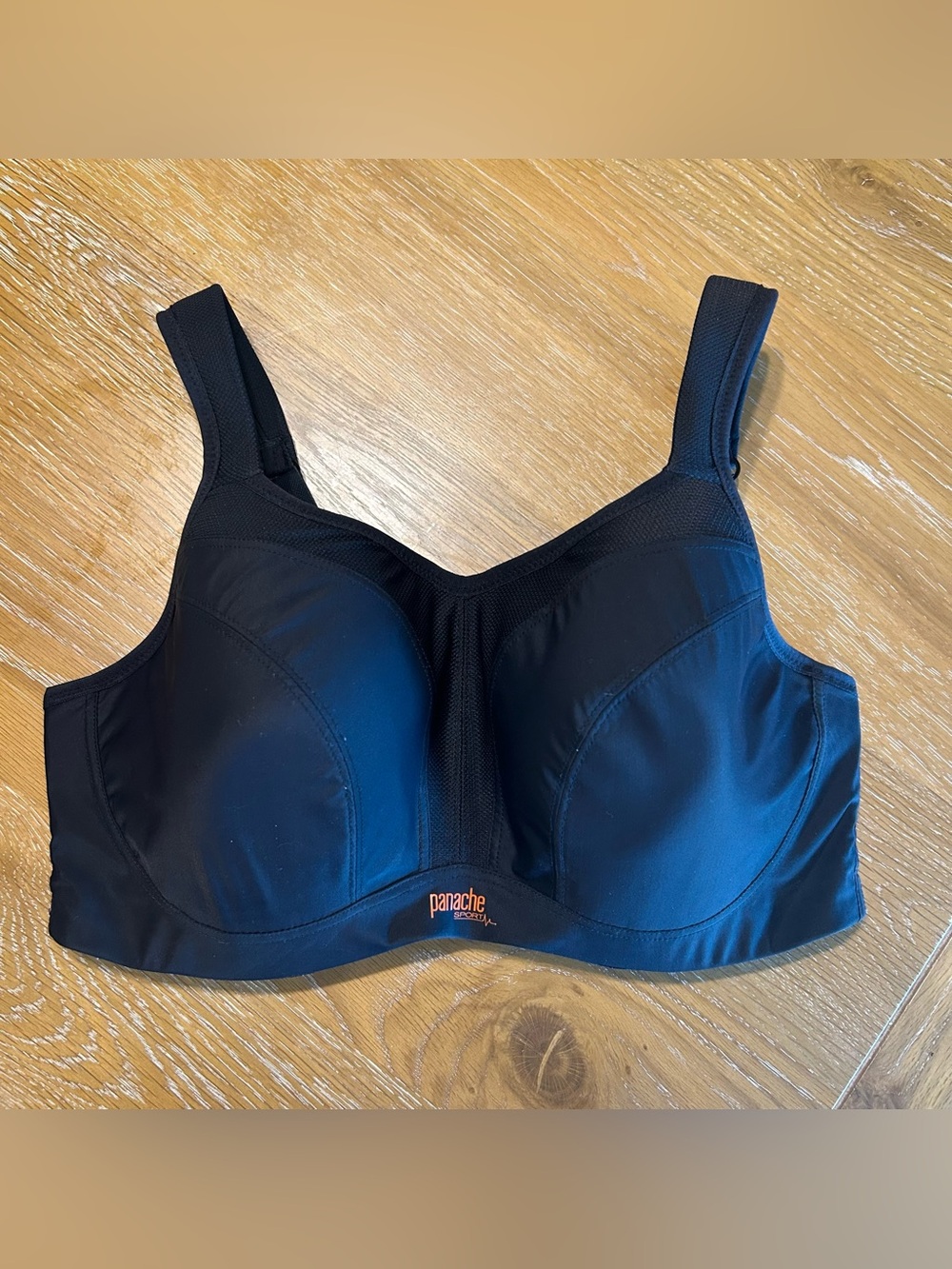 Panache Sport Power 5021 High-Impact Sports Bra In Black Size 36G